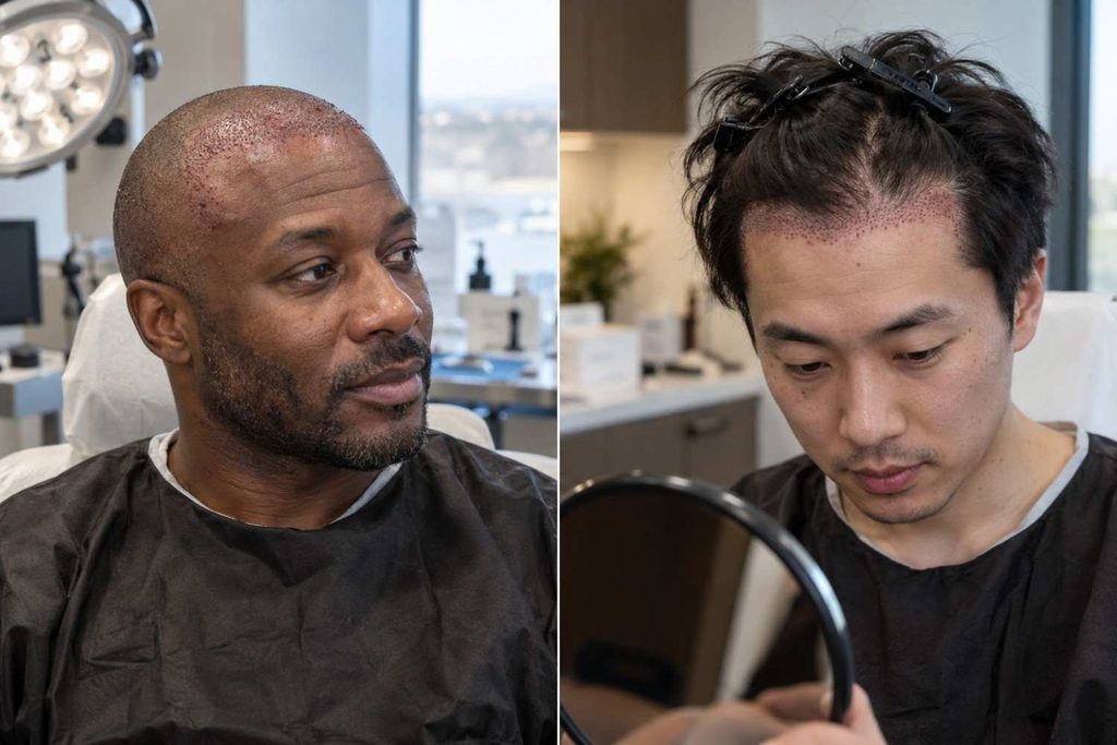 shaved vs unshaved fue options